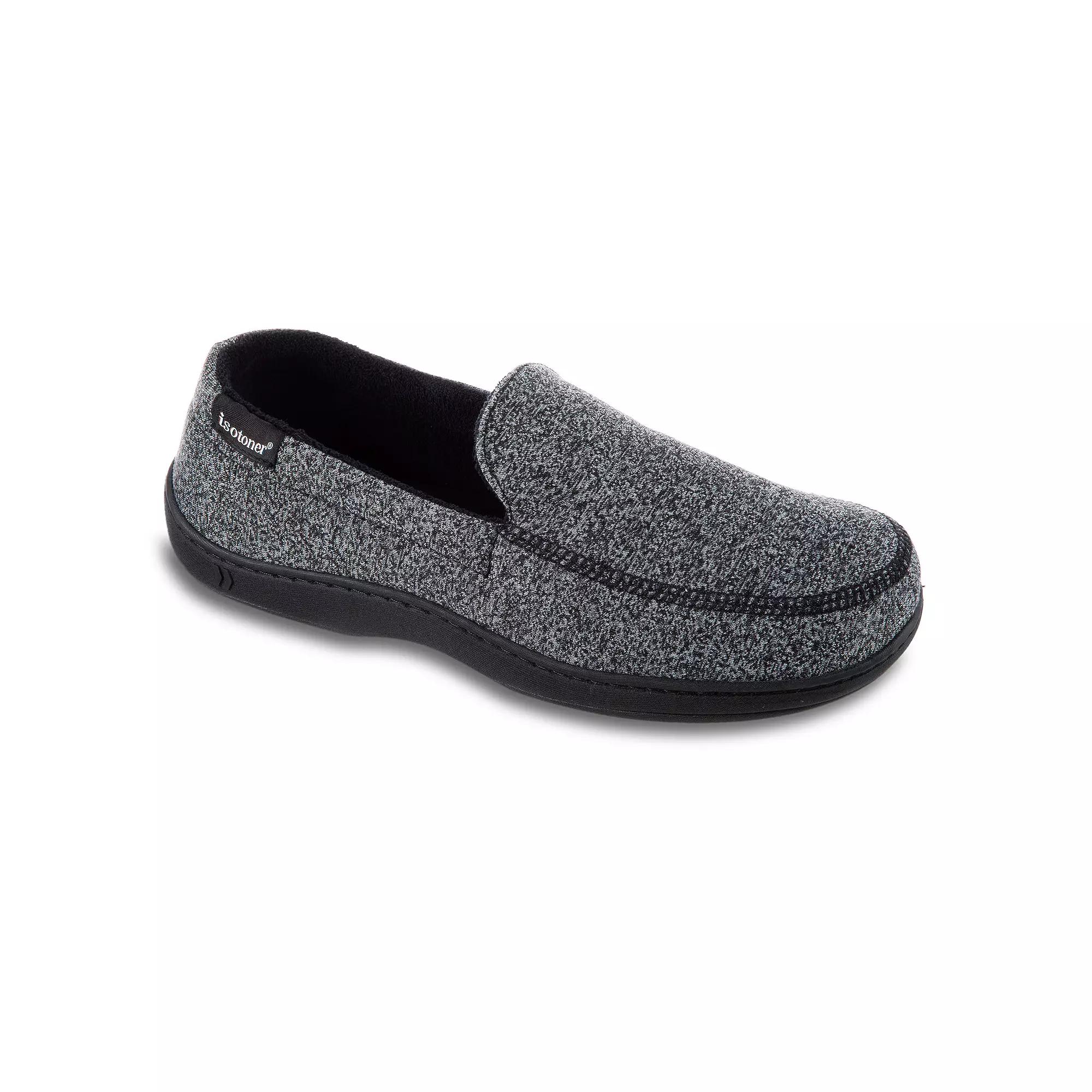 isotoner Space Dye Men's Moccasin Slippers,  Product Image