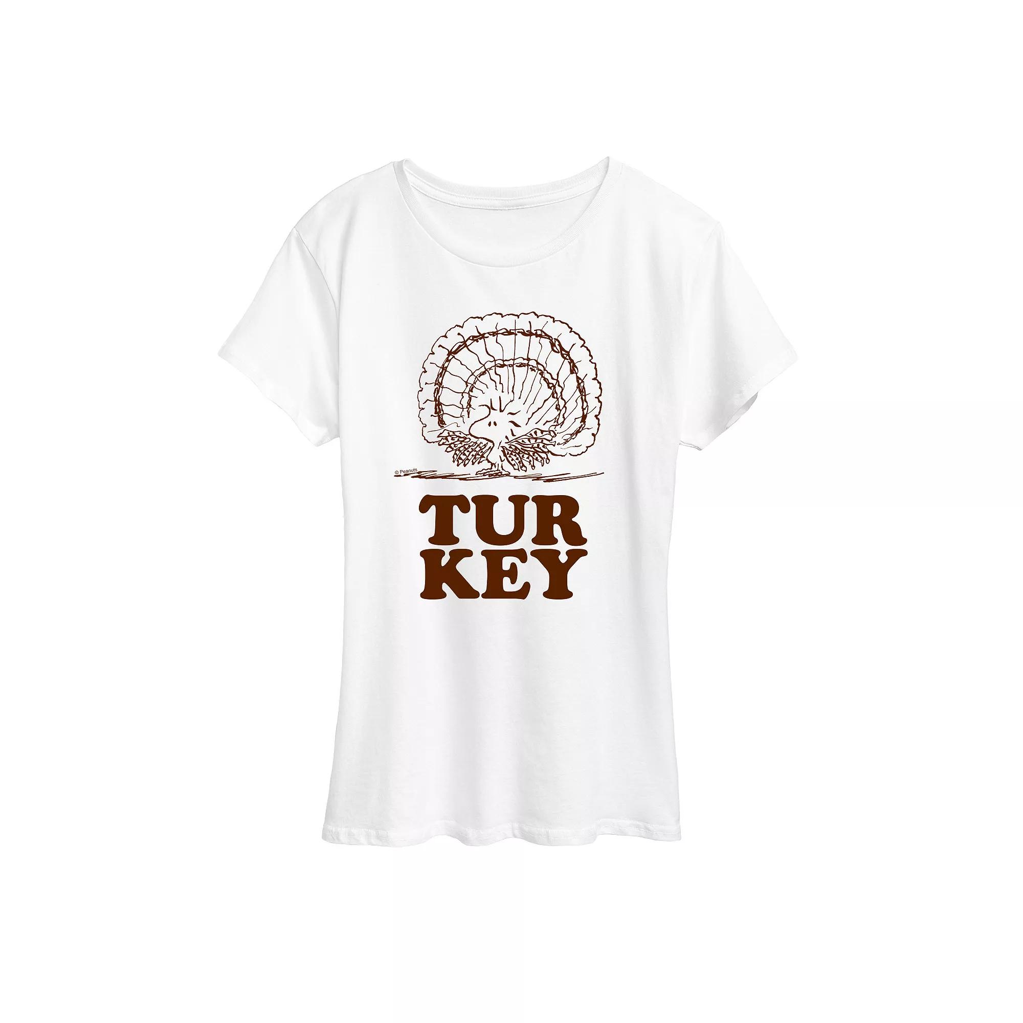 Women's Peanuts Woodstock Turkey Graphic Tee, Girl's,  Product Image