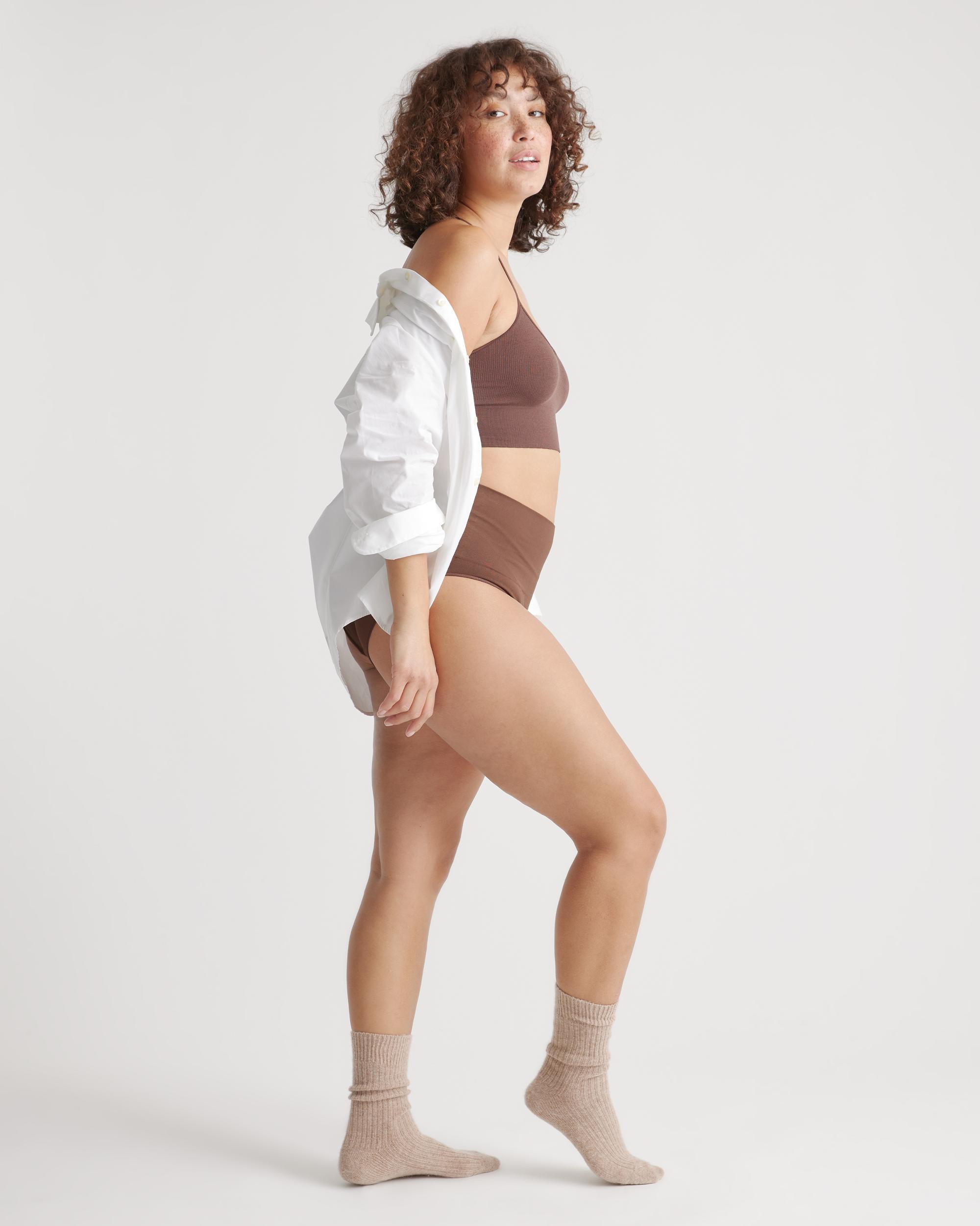 Quince | Women's Shaping High-Waisted Brief Nylon/Spandex Product Image