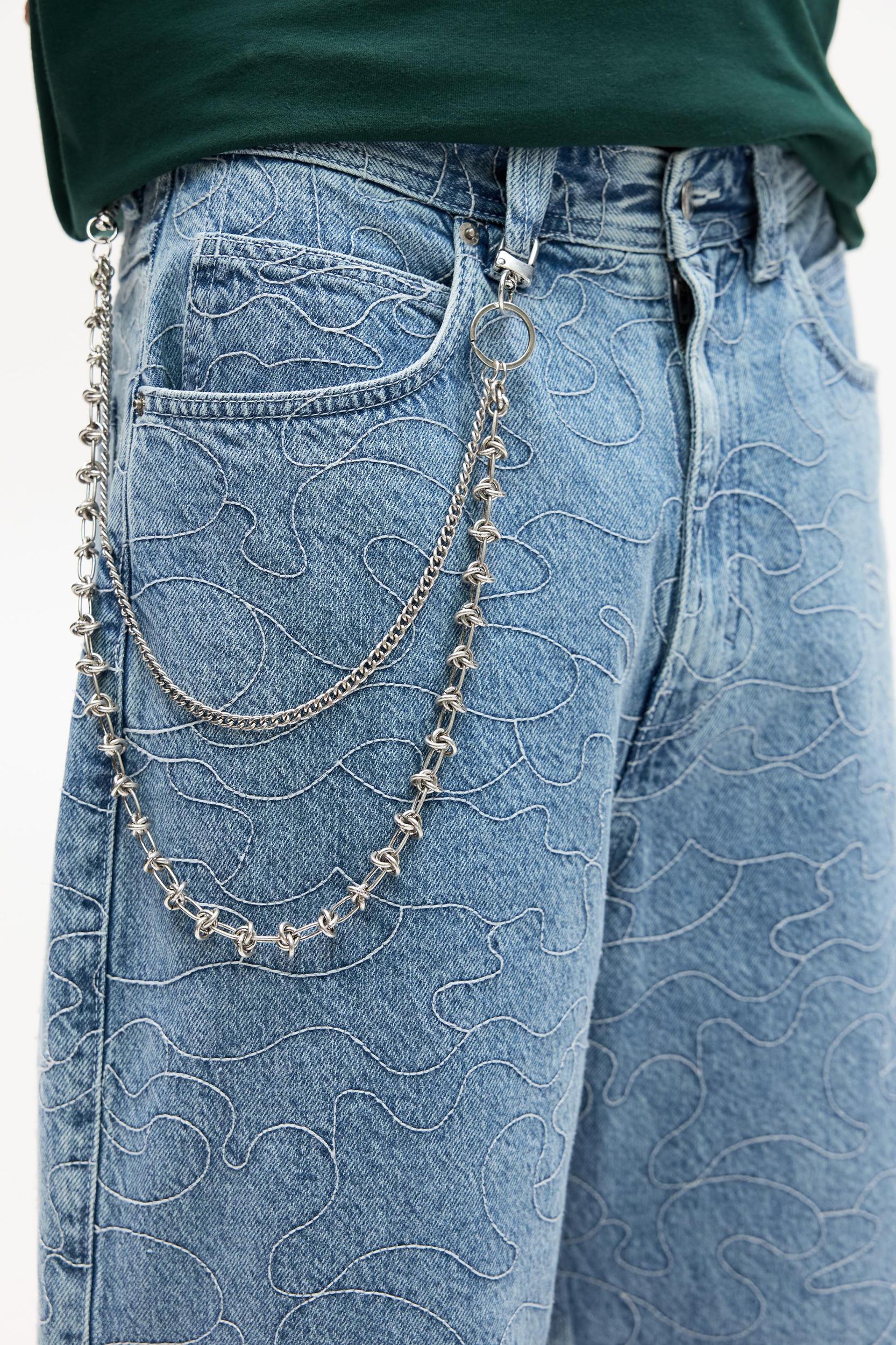 Denim skater Bermuda shorts Product Image