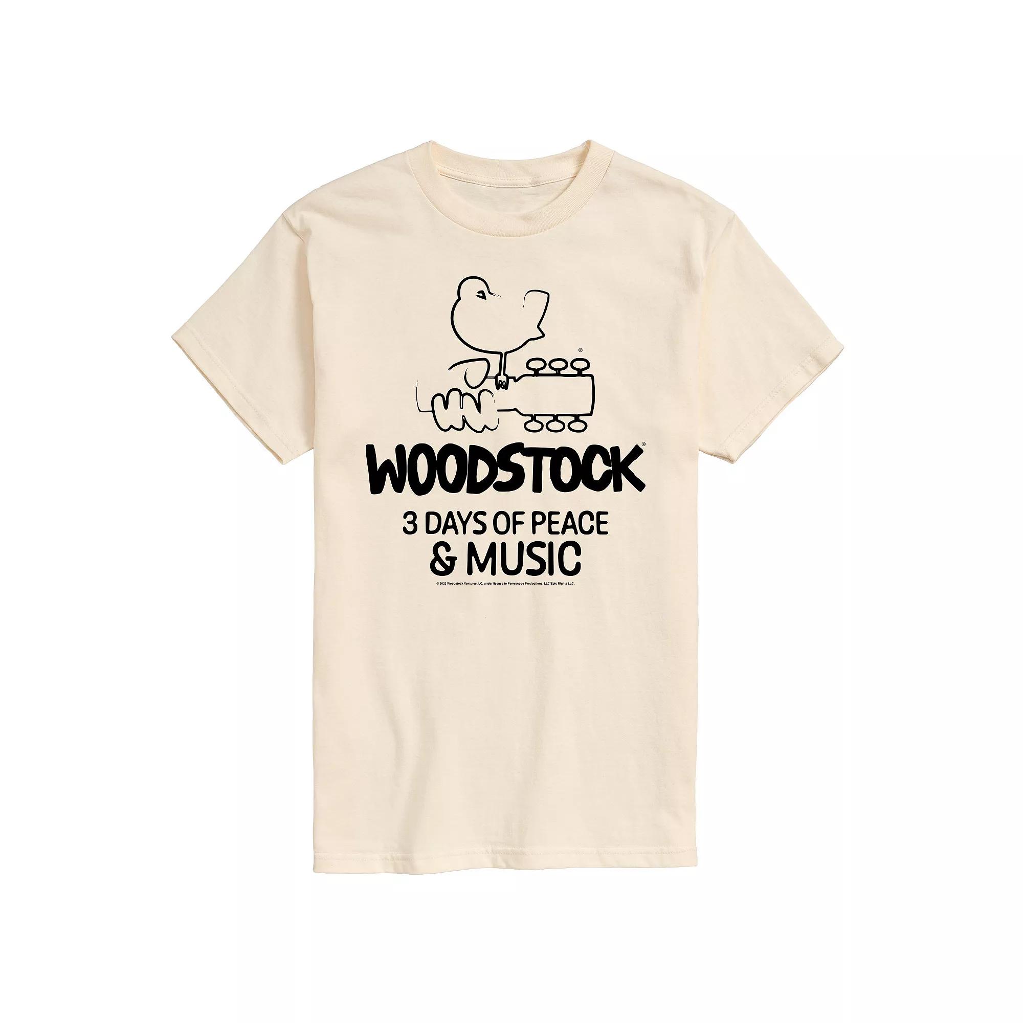 Men's Woodstock 3 Days Of Peace And Music Graphic Tee,  Product Image