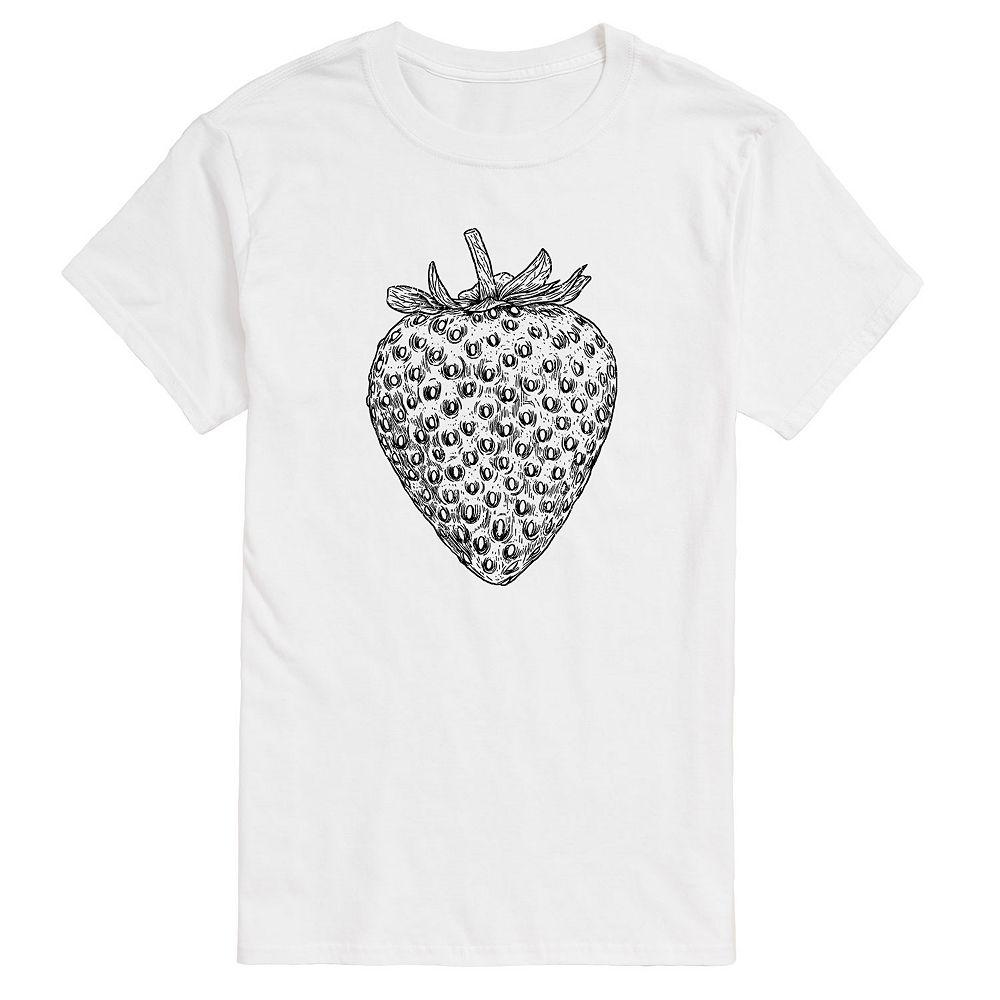Big & Tall Strawberry Sketch Graphic Tee, Men's,  Product Image