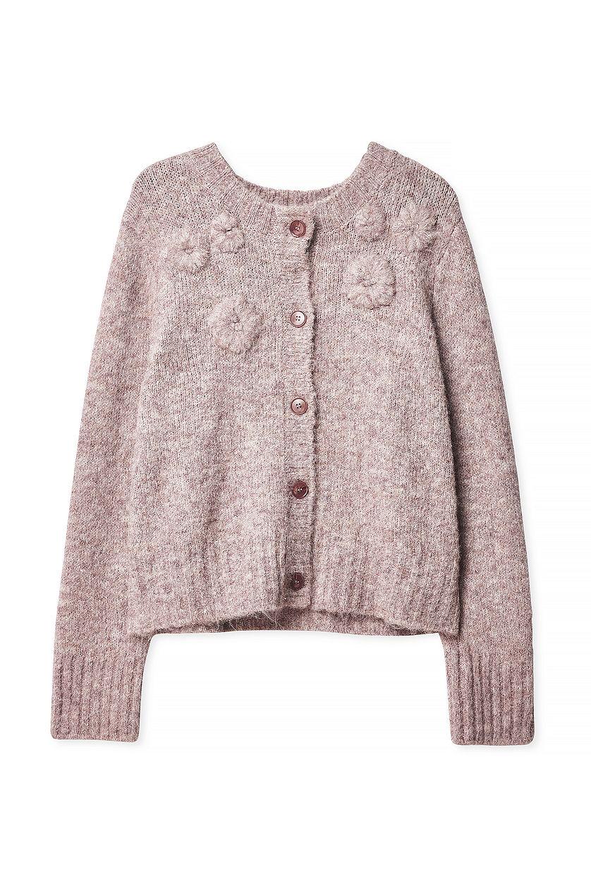 Knitted Flower Cardigan Product Image