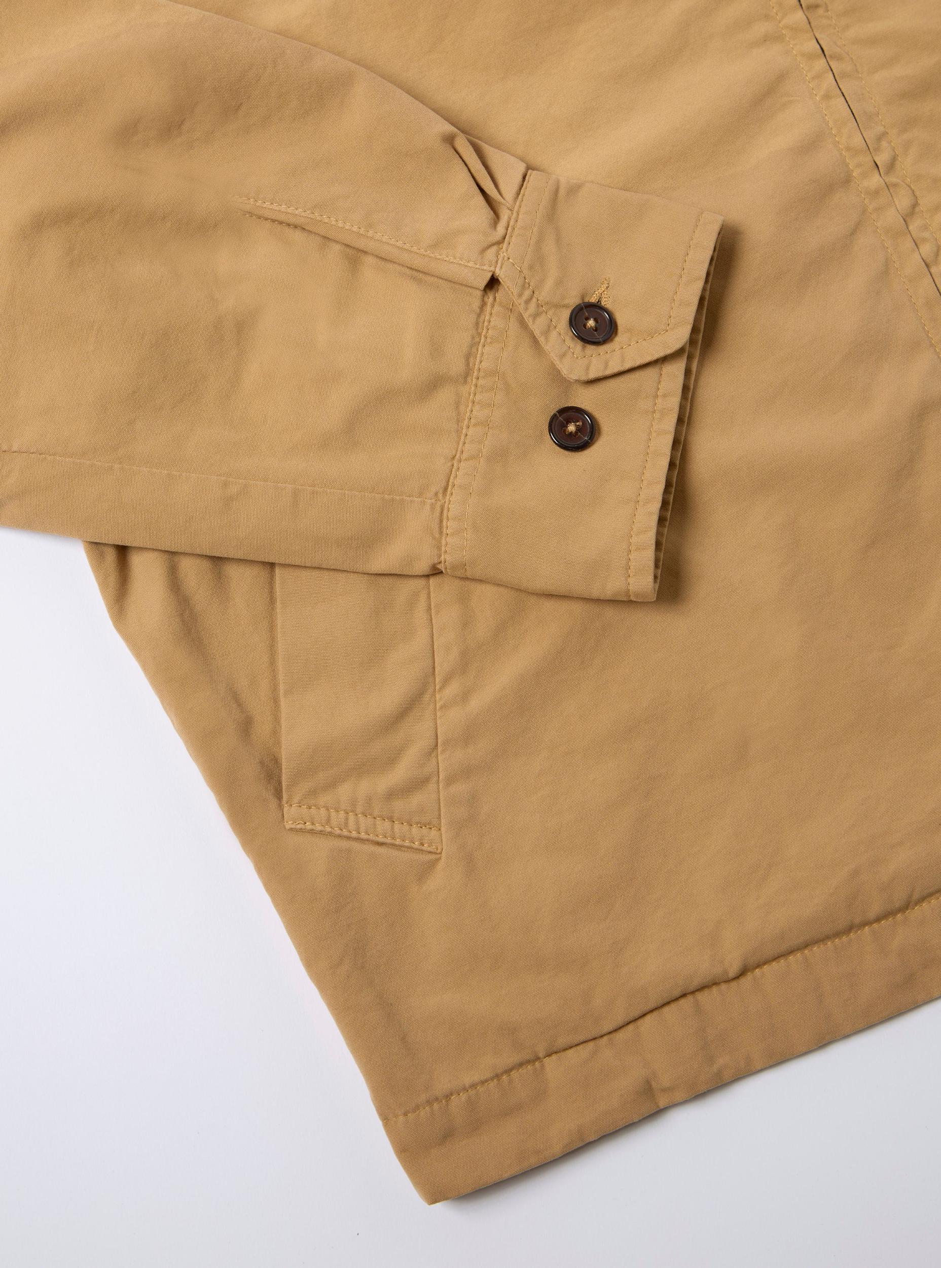 Dark Sand Summer Canvas Windcheater Jacket Product Image