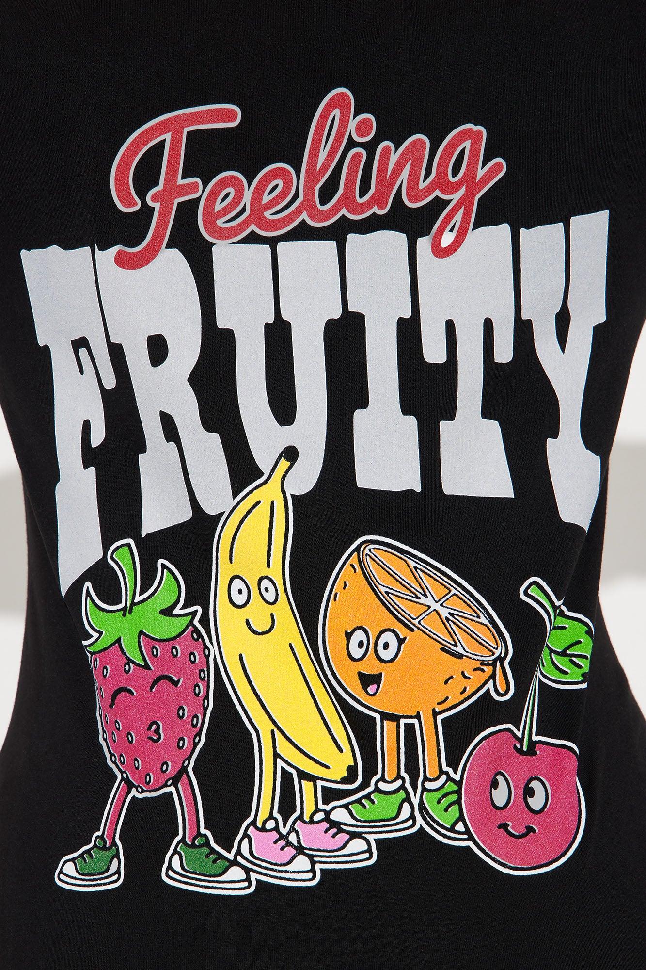 Feeling Fruity Graphic Tee - Black Product Image