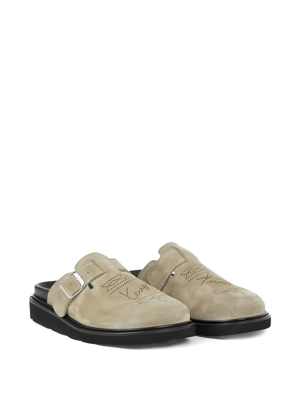 Matto buckle-embellished suede mules Product Image