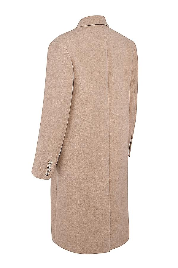 Carter  oatmeal double breasted coat Product Image