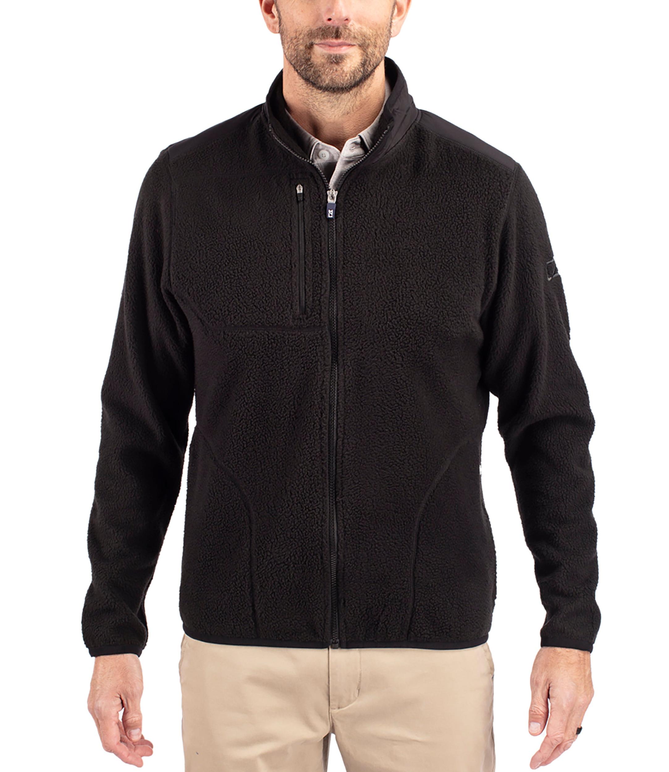 Cutter & Buck Cascade Eco Sherpa Mens Big & Tall Fleece Jacket Male Product Image