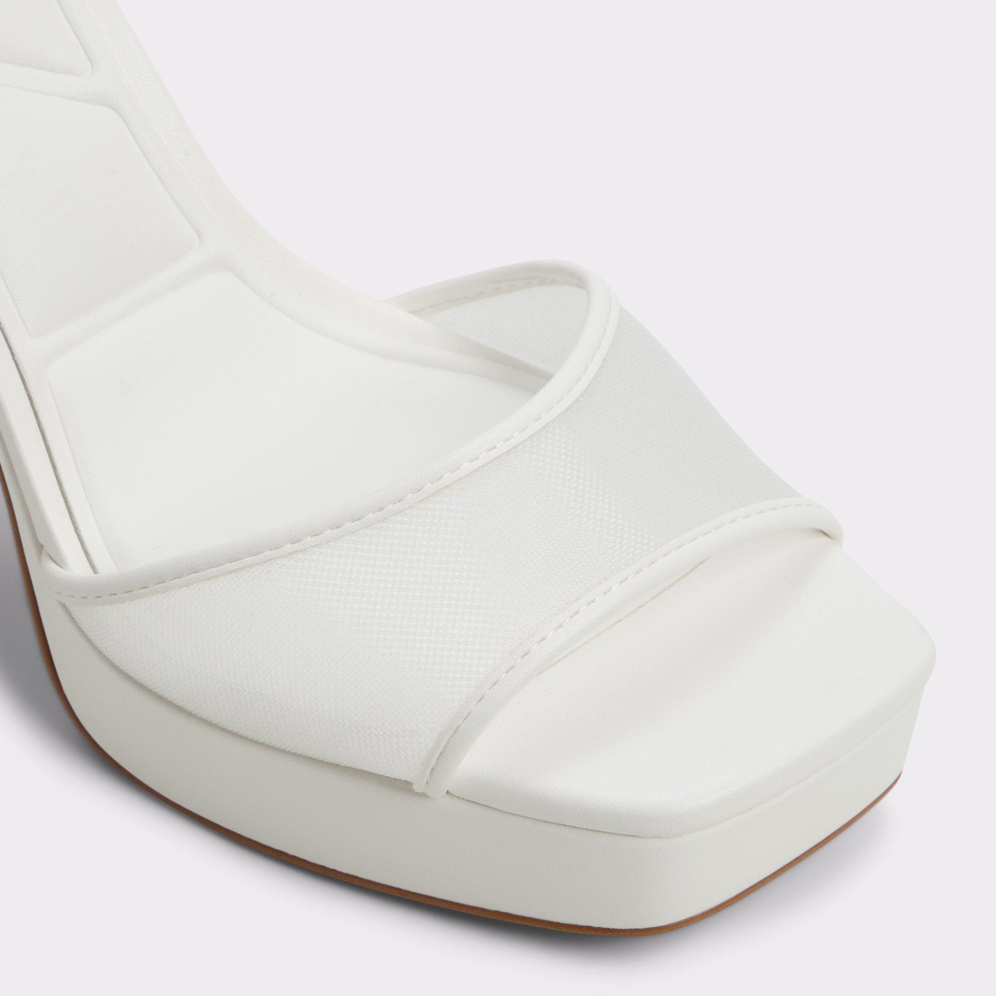 ALDO Chicglimmer - Women's Platform Sandal Sandals - White, Size 9 Product Image