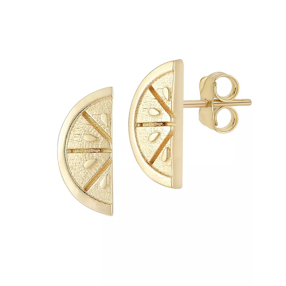 LUMINOR GOLD 14k Gold Citrus Stud Earrings, Women's Product Image