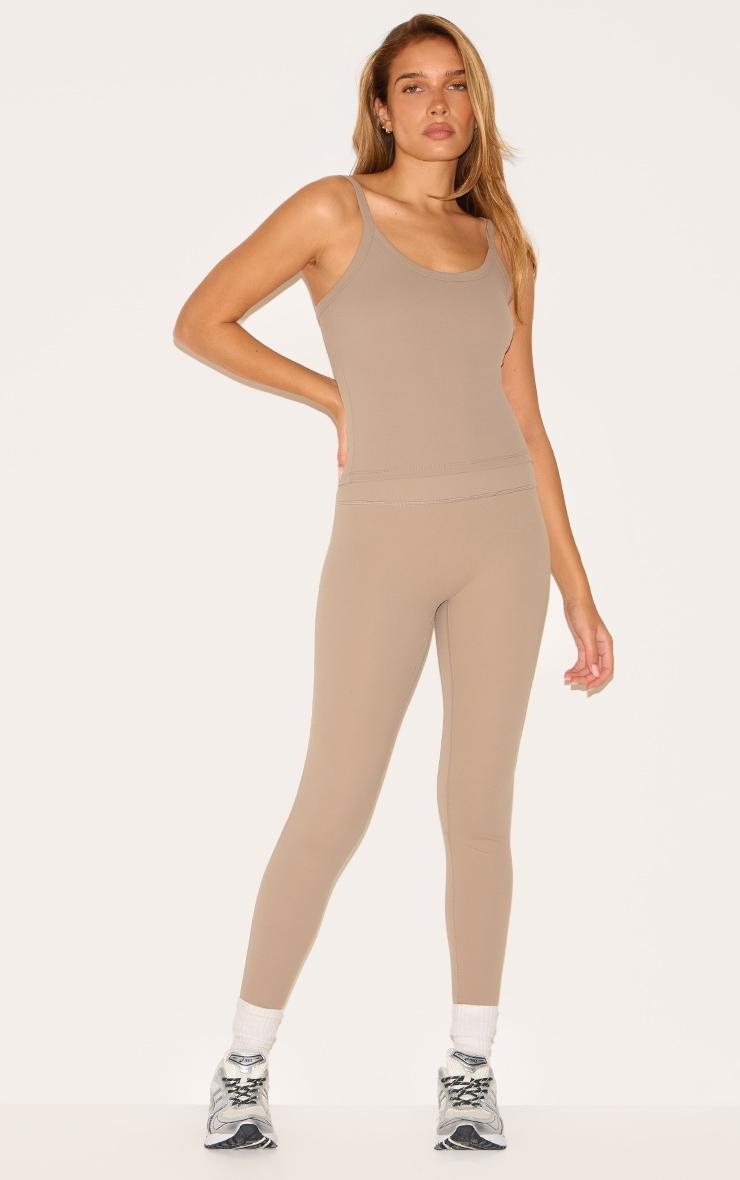 Deep Taupe Ultimate Sculpt Strappy Gym Vest Product Image