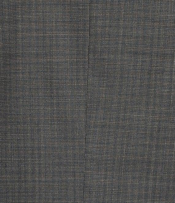 Armani Exchange Textured Box Print Slim Fit Flat Front 2-Piece Suit Product Image