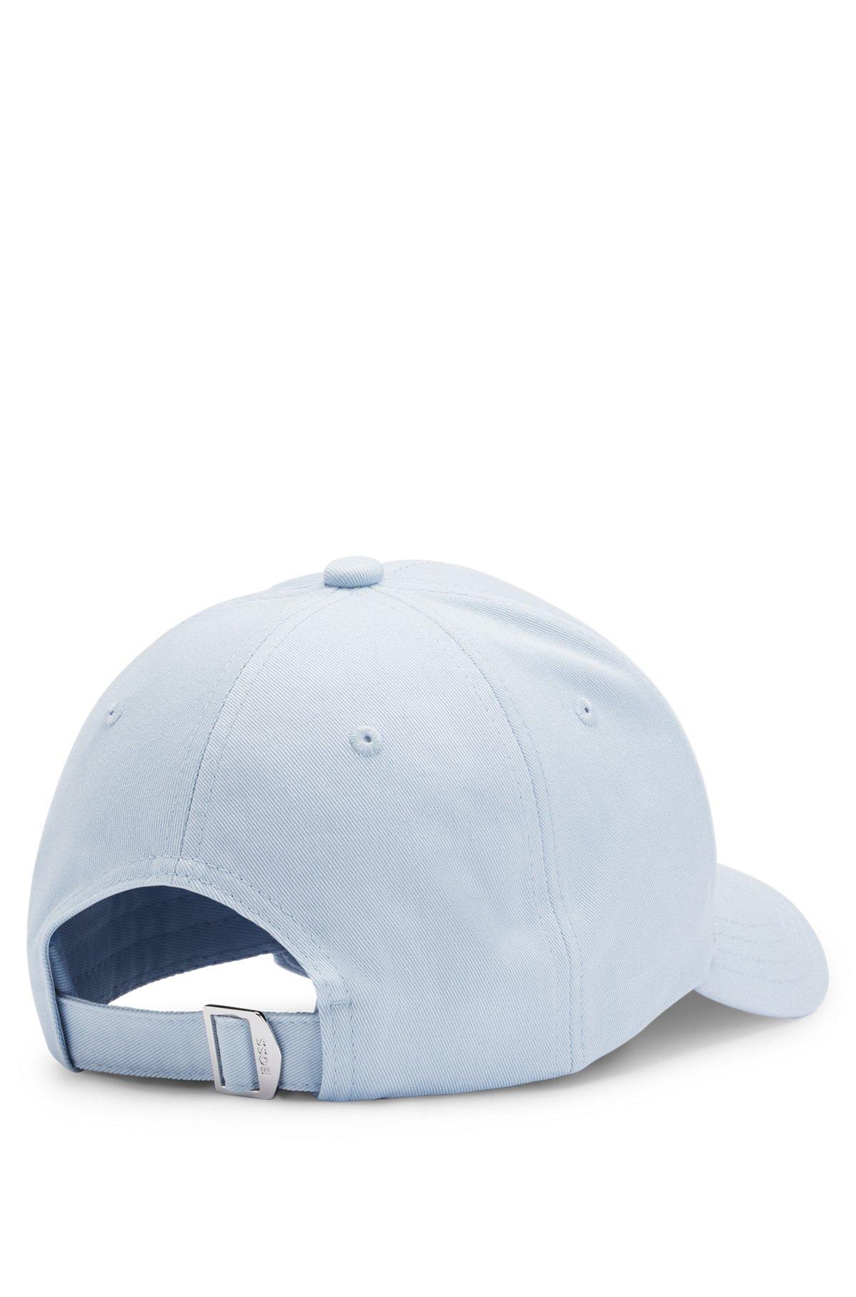 BOSS - Baseball cap in cotton twill with embroidered logo - Light Blue Product Image