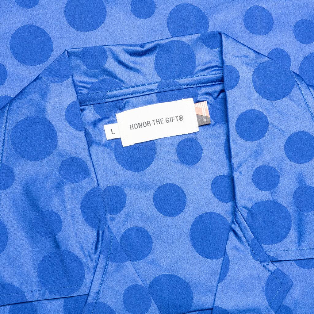 Polka Dot Camp Shirt - Blue Male Product Image