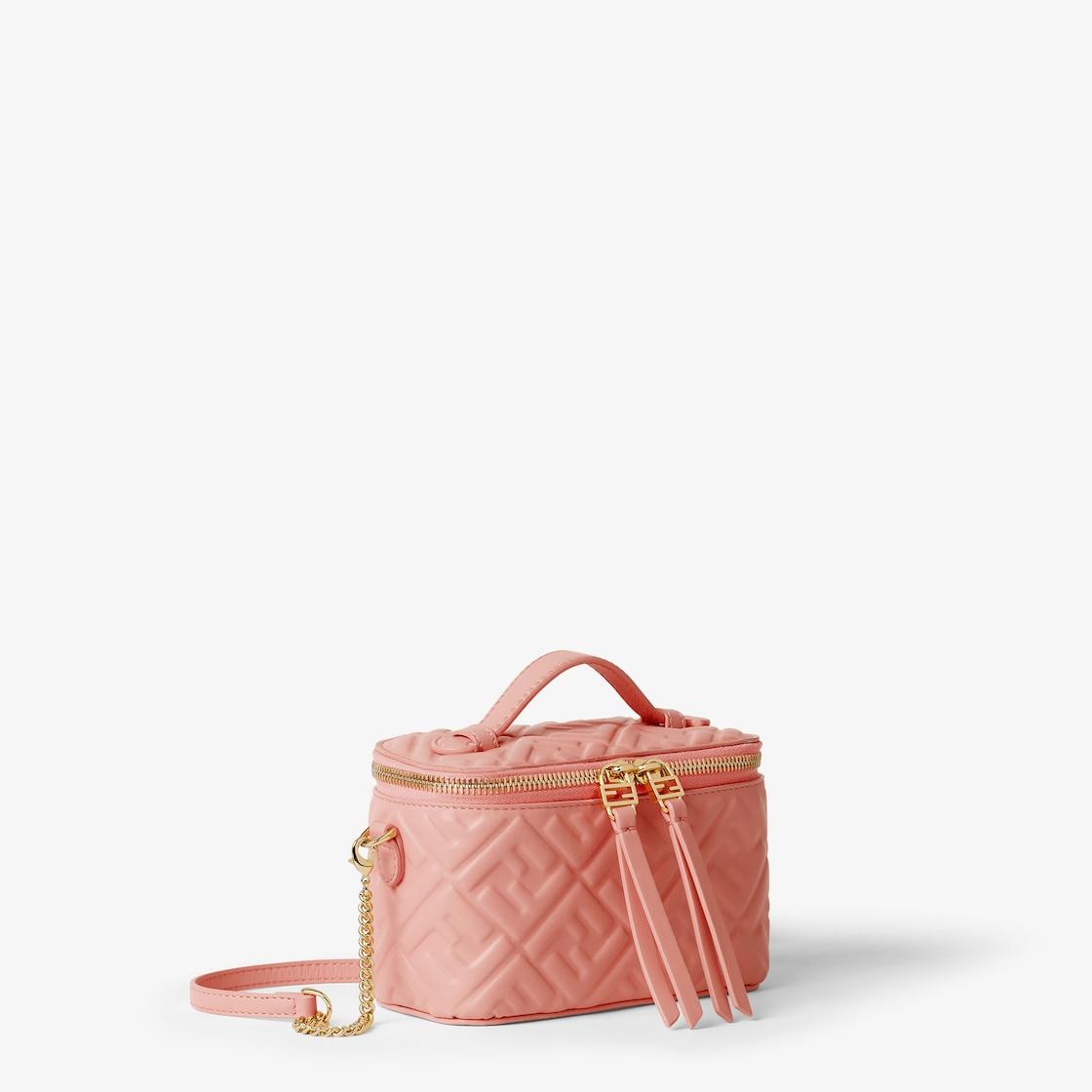 Fendi VanityPink nappa leather mini-bag with FF motif Product Image
