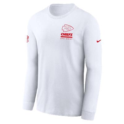 Kansas City Chiefs Sideline Team Issue Nike Mens Dri-FIT NFL Long-Sleeve T-Shirt | 02EW10A7G-2ZH Product Image