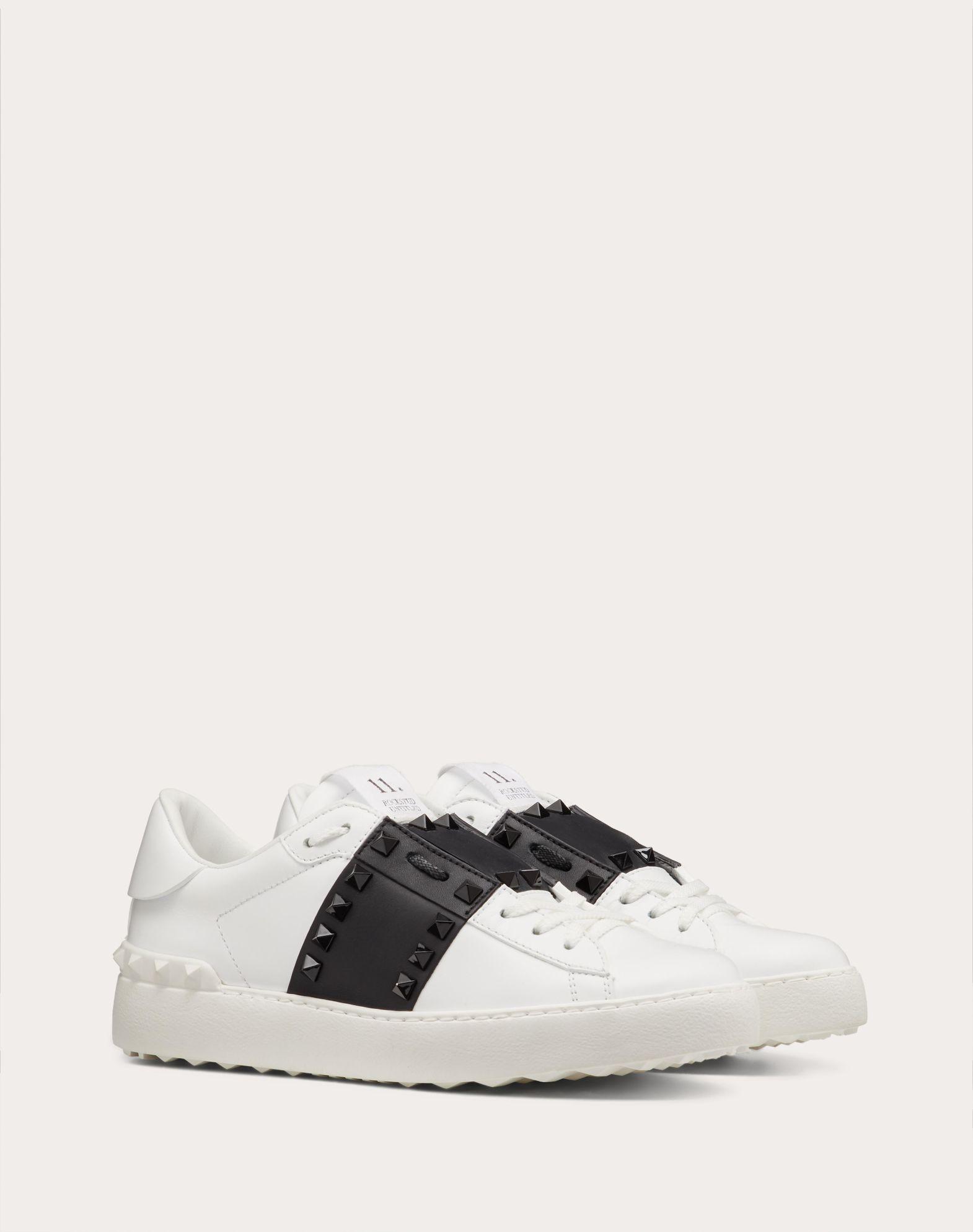ROCKSTUD UNTITLED SNEAKER IN CALFSKIN LEATHER WITH TONAL STUDS Product Image