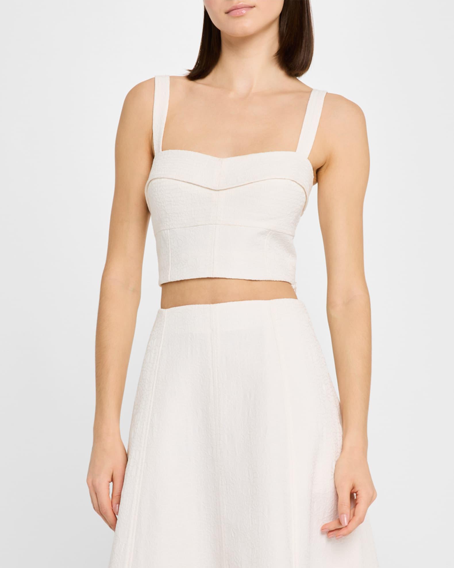 Faxon Textured Sleeveless Crop Top Product Image