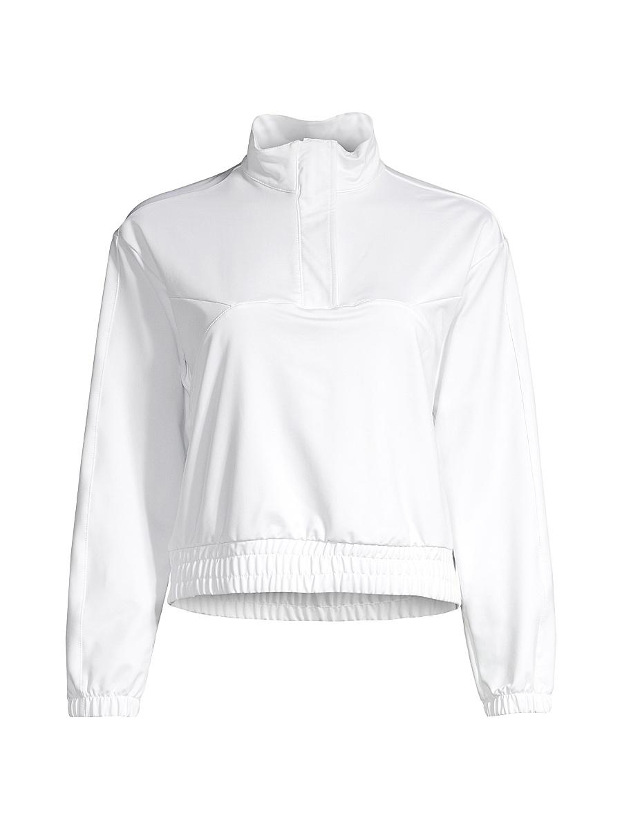 Womens Core Long-Sleeve Crop Shirt Product Image