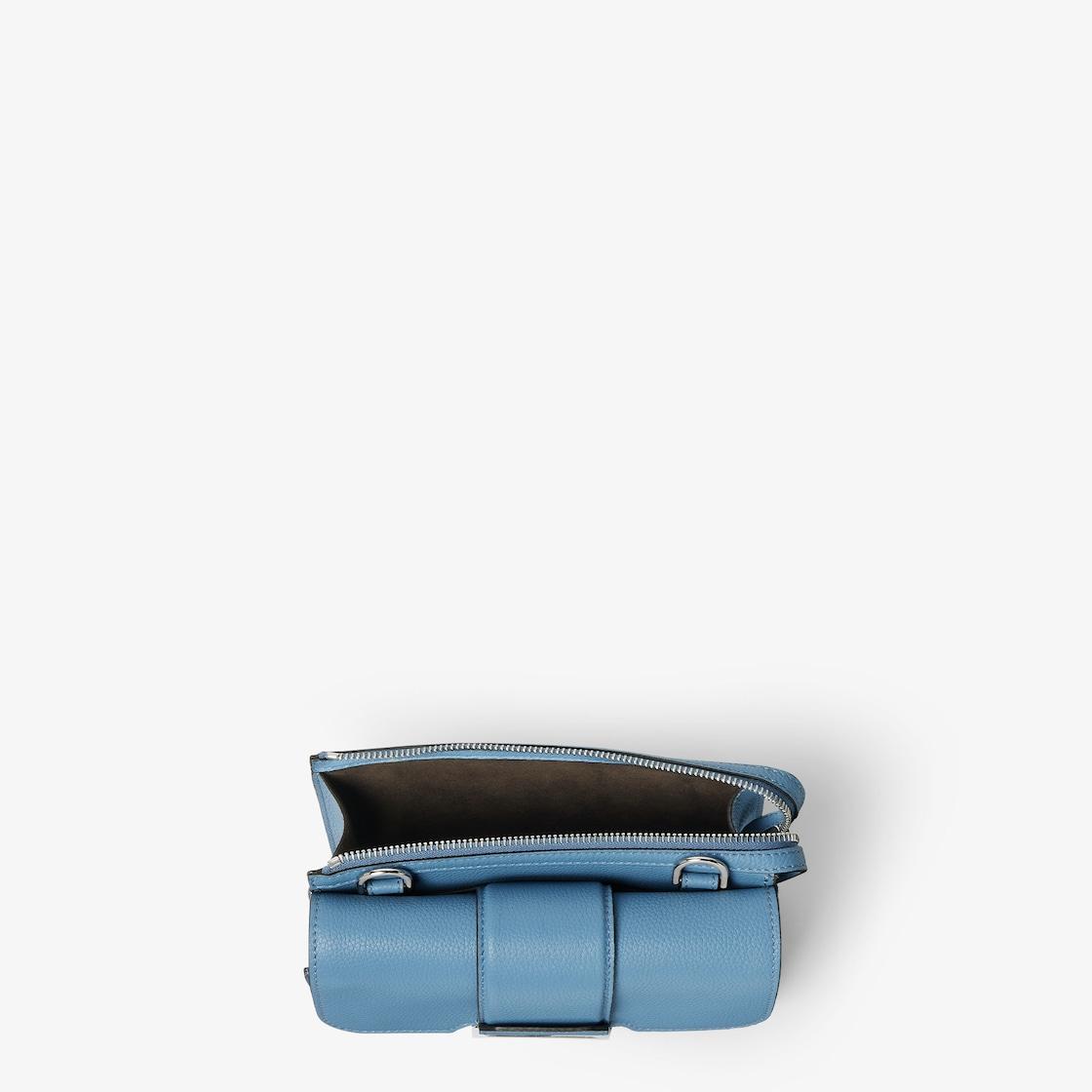Double BaguetteBlue leather bag Product Image