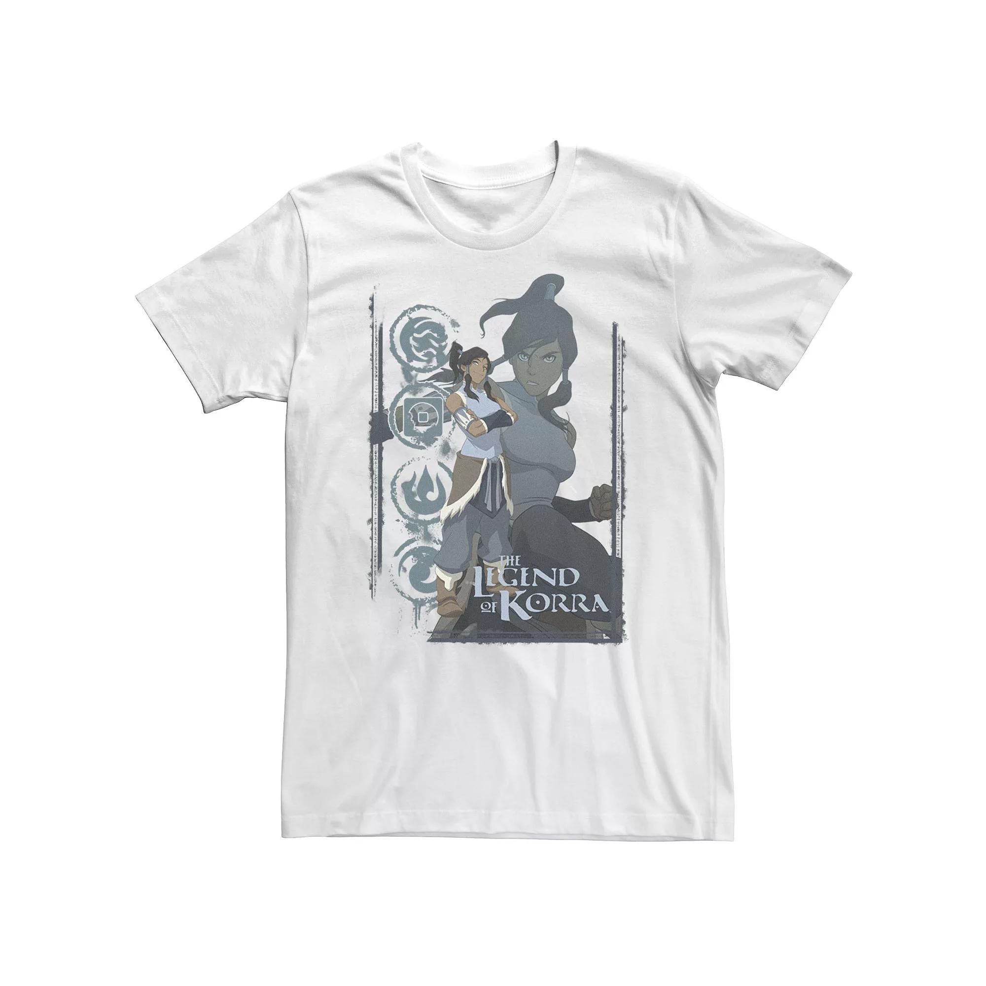 Big & Tall Nickelodeon Legend Of Korra Element Symbol Collage Portrait Tee, Men's,  Product Image