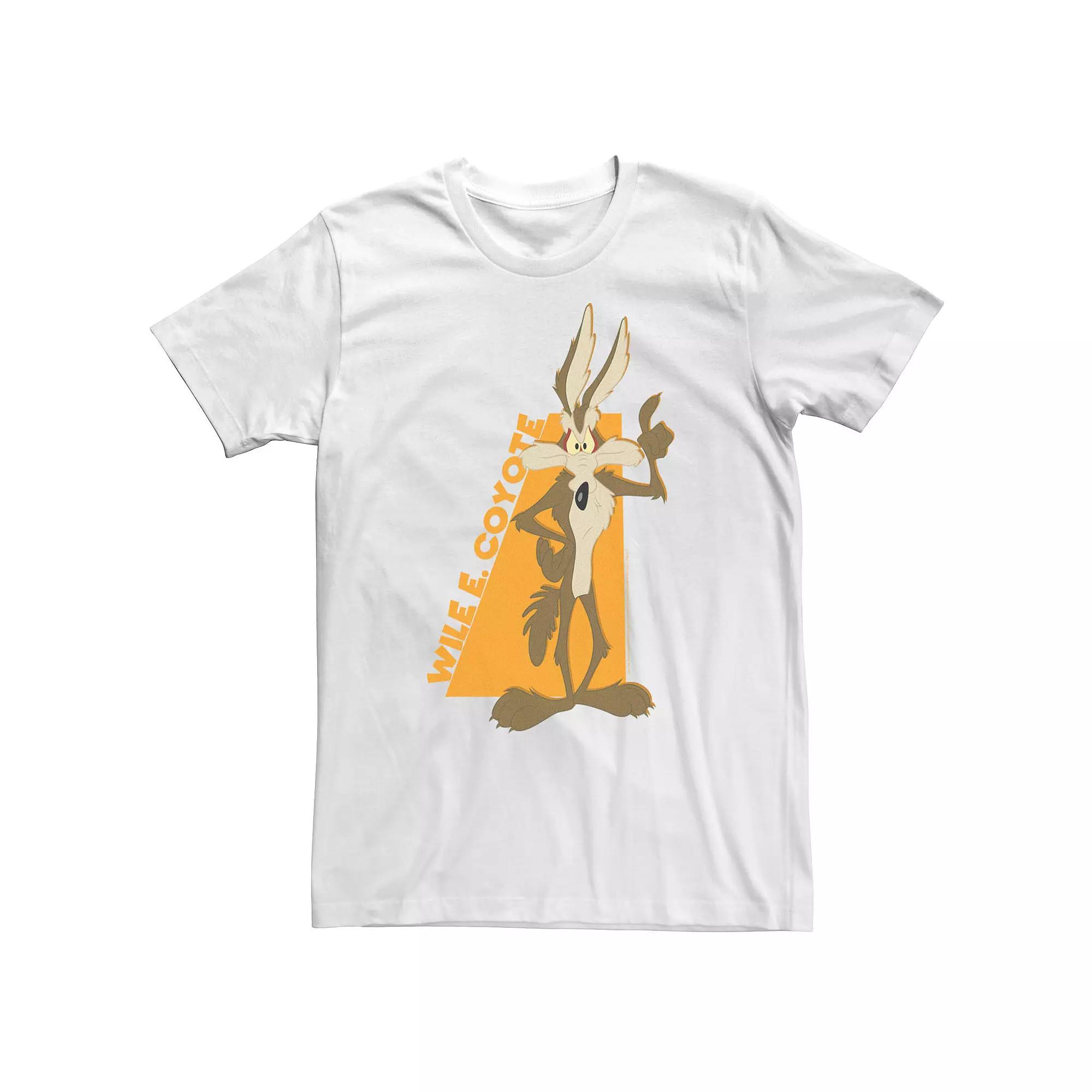 Big & Tall Looney Tunes Wile E. Coyote Orange Hue Portrait Tee, Men's,  Product Image