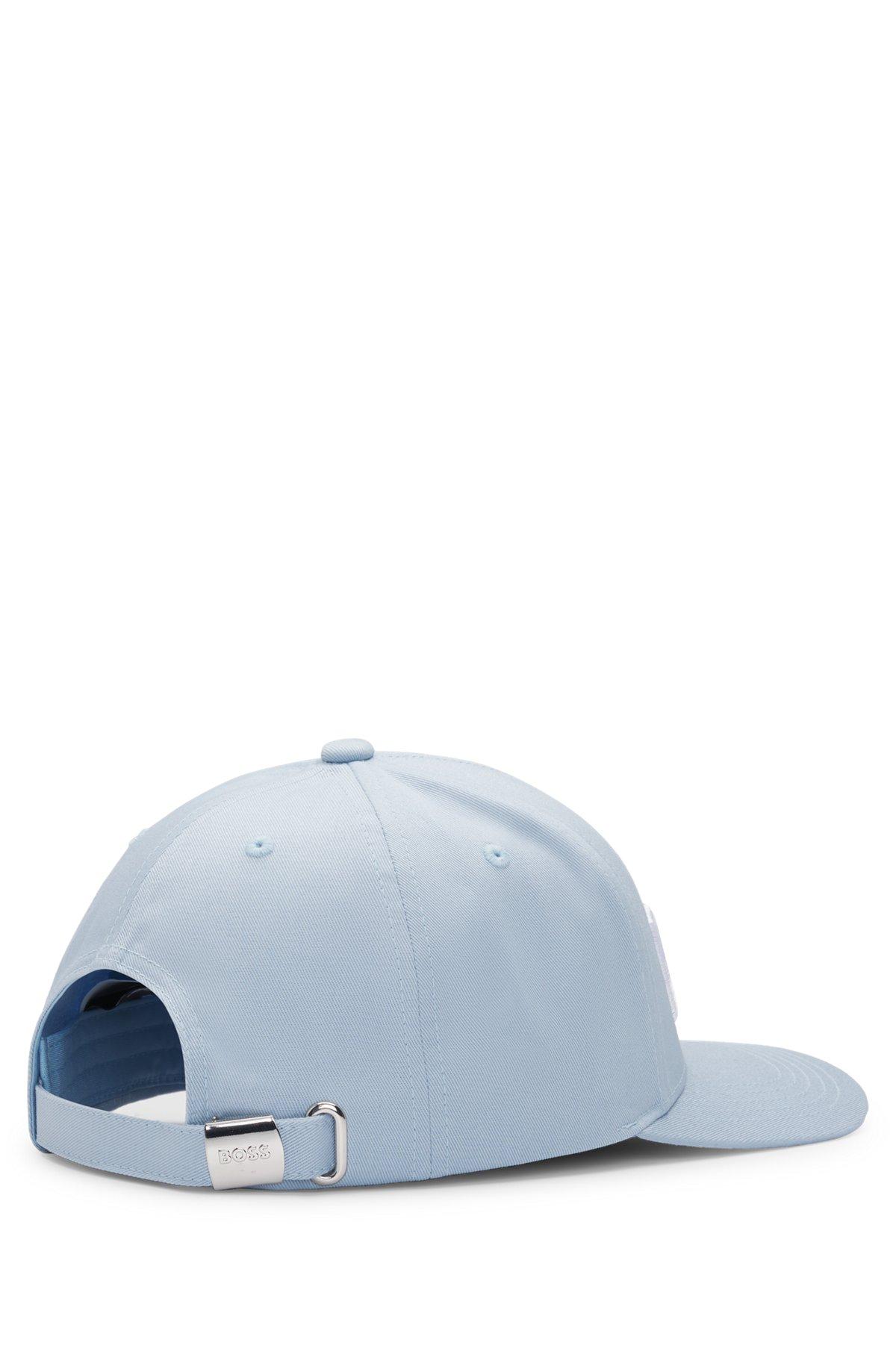 BOSS - Cotton-twill cap with embroidered logo - Light Blue Product Image