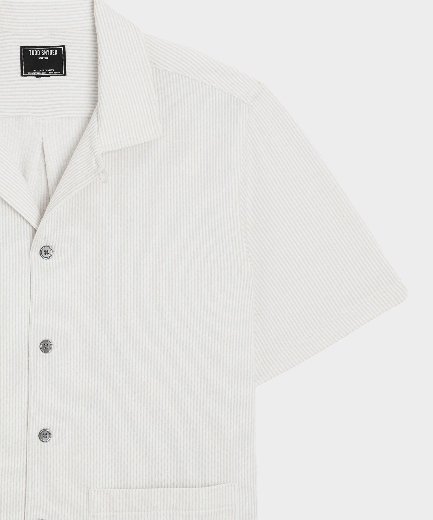 Seersucker Guayabera Shirt Product Image