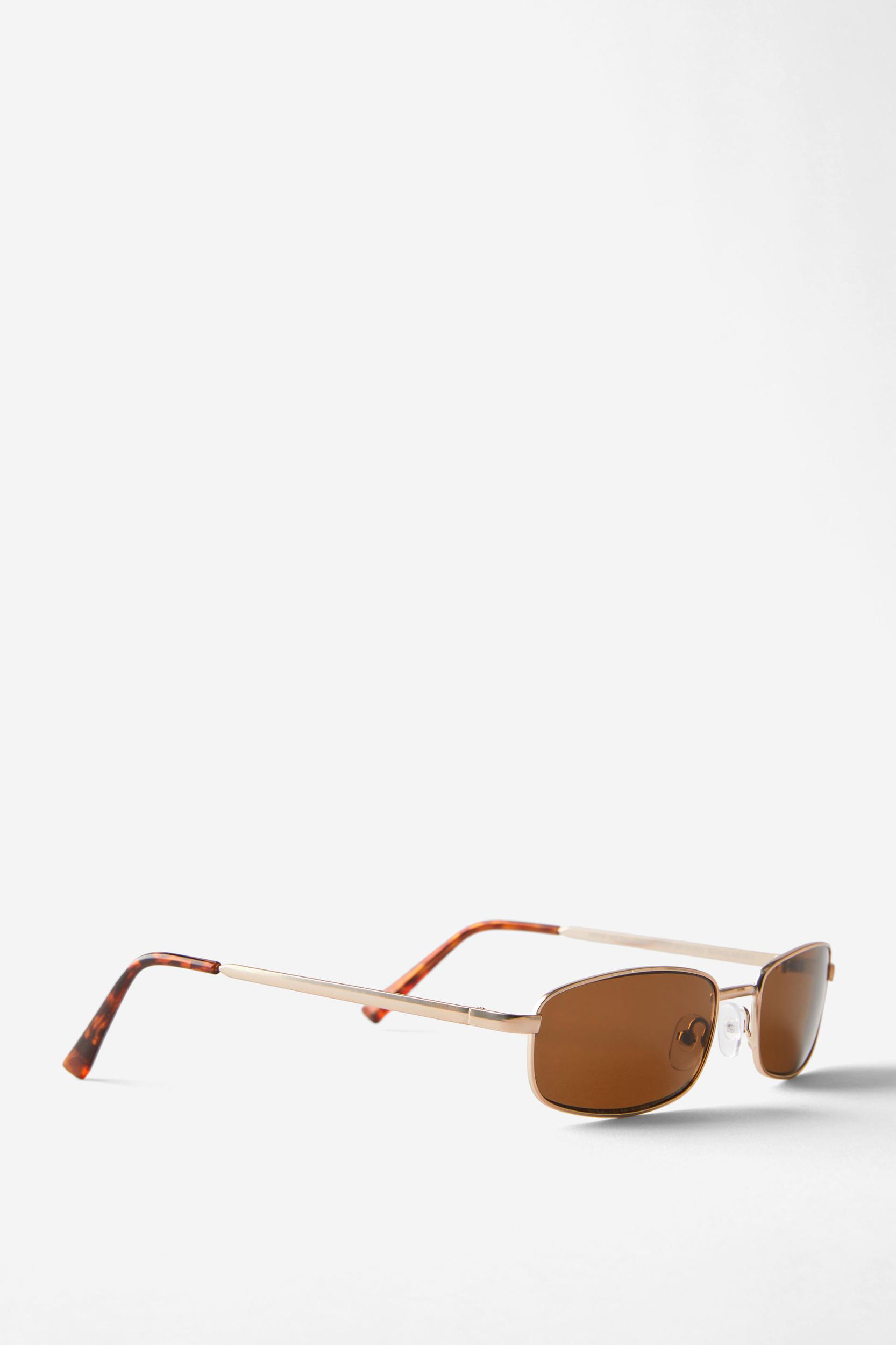 Asha Metal Slim Wrap Around Sunglasses Product Image