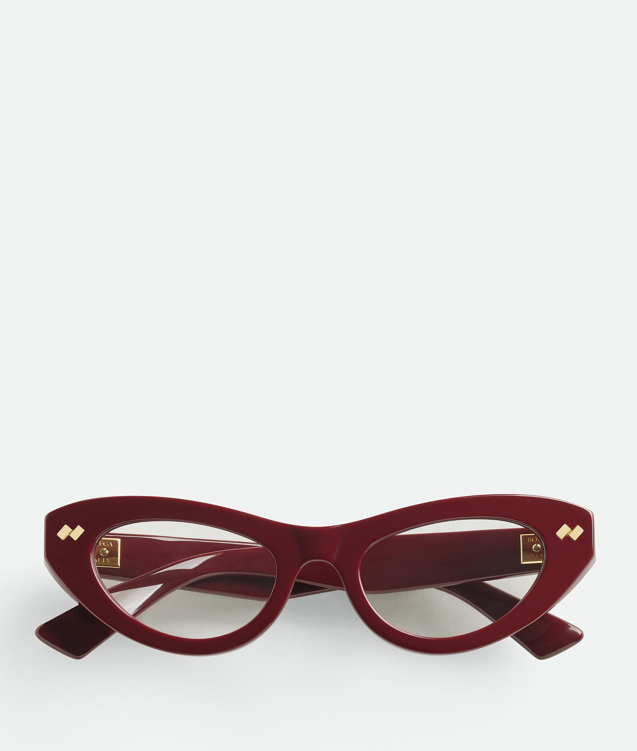 Women's Dizzy Cat Eye Eyeglasses in Burgundy/transparent Product Image