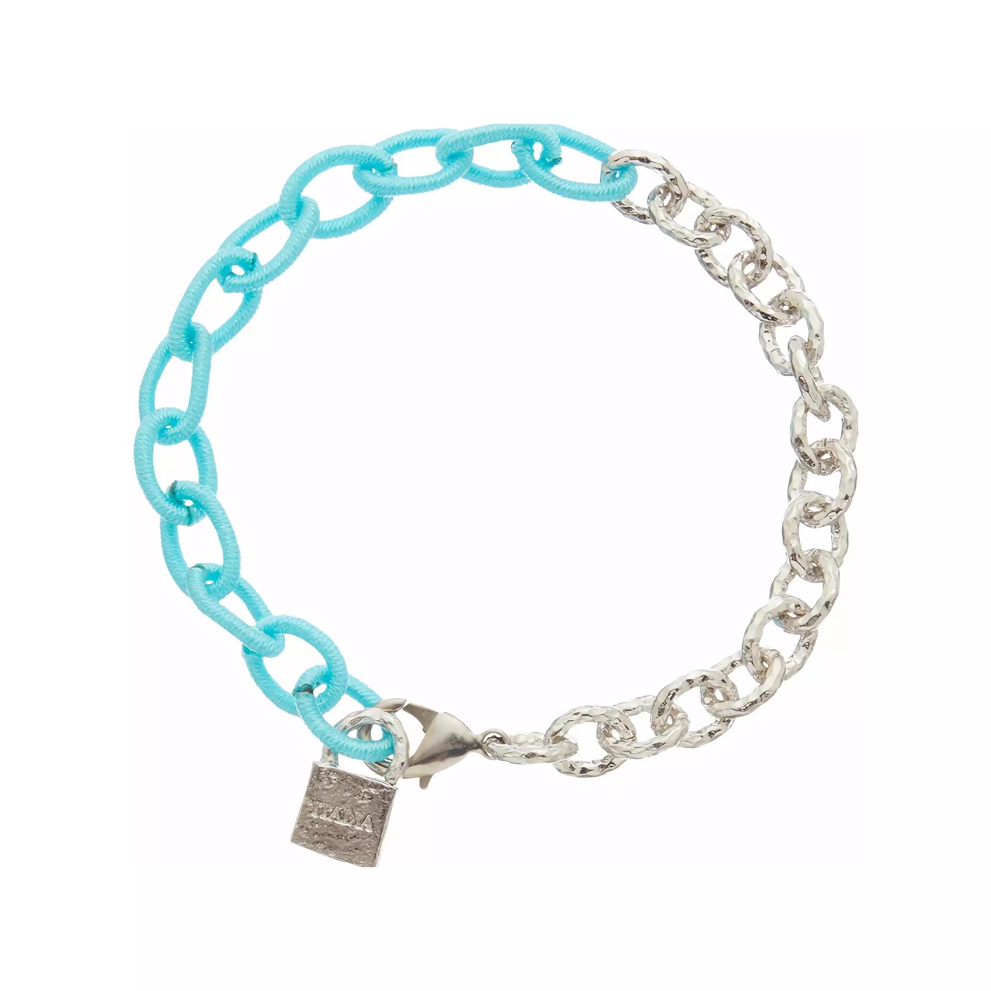 Juvell 18k Gold Plated Two Tone Link Bracelet, Women's, Size: 6.5-7.5"AD, Silver Tone Product Image