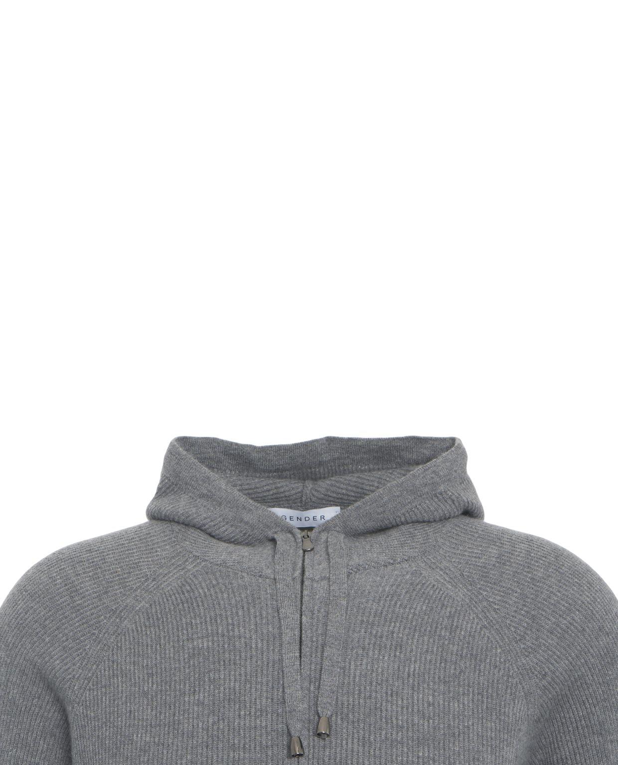 Hooded knit jacket Product Image