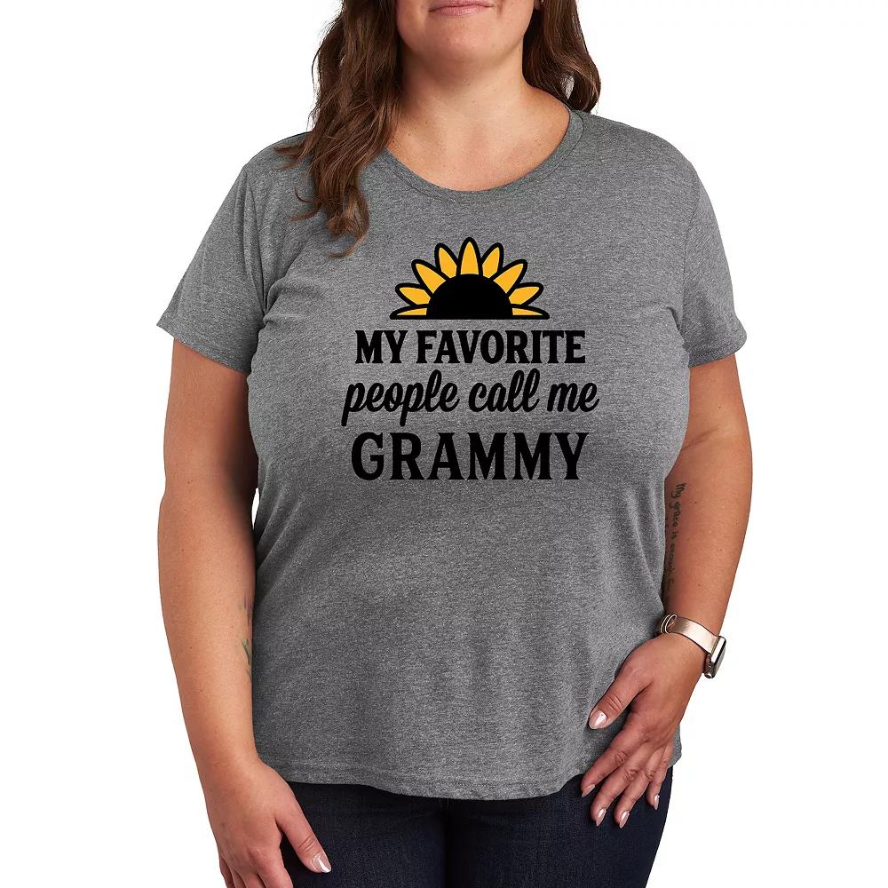 Plus Favorite People Grammy Graphic Tee, Women's,  Product Image