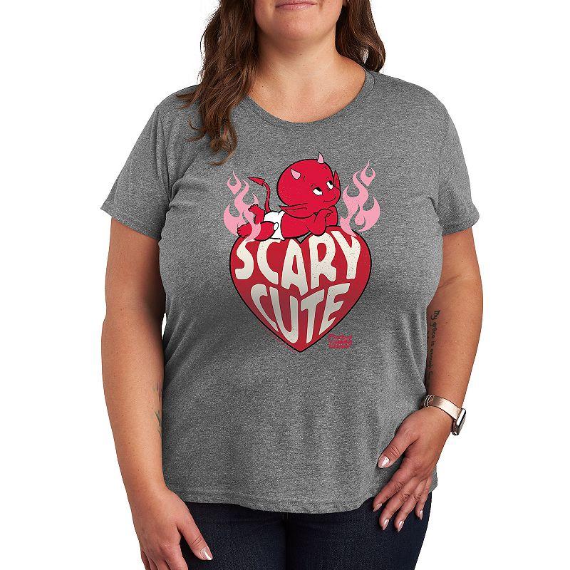 Plus Hot Stuff Scary Cute Graphic Tee, Women's,  Product Image