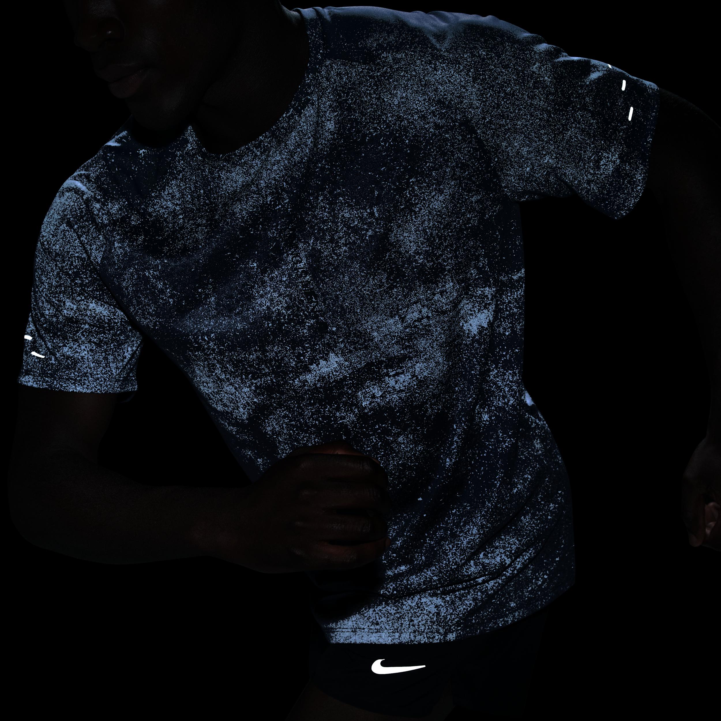 Nike Mens Stride Dri-FIT ADV Short-Sleeve Running Top with Reflective Accents | IH7495-437 Product Image