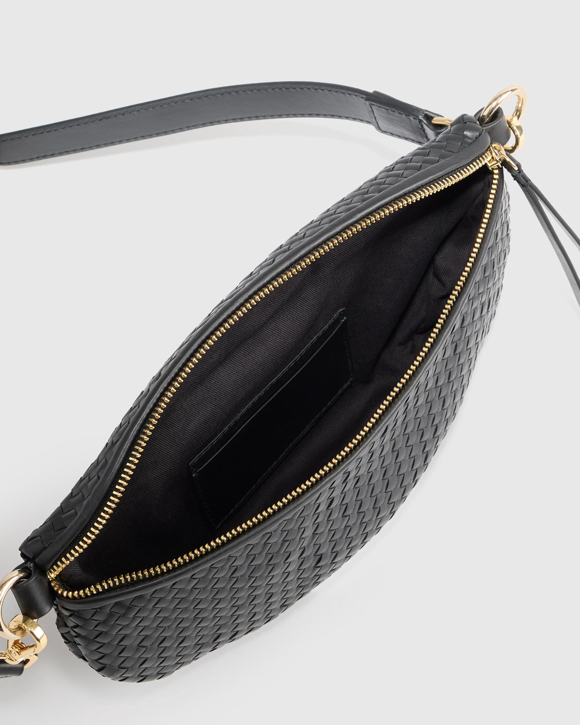 Quince | Women's Italian Leather Handwoven Sling Bag Product Image