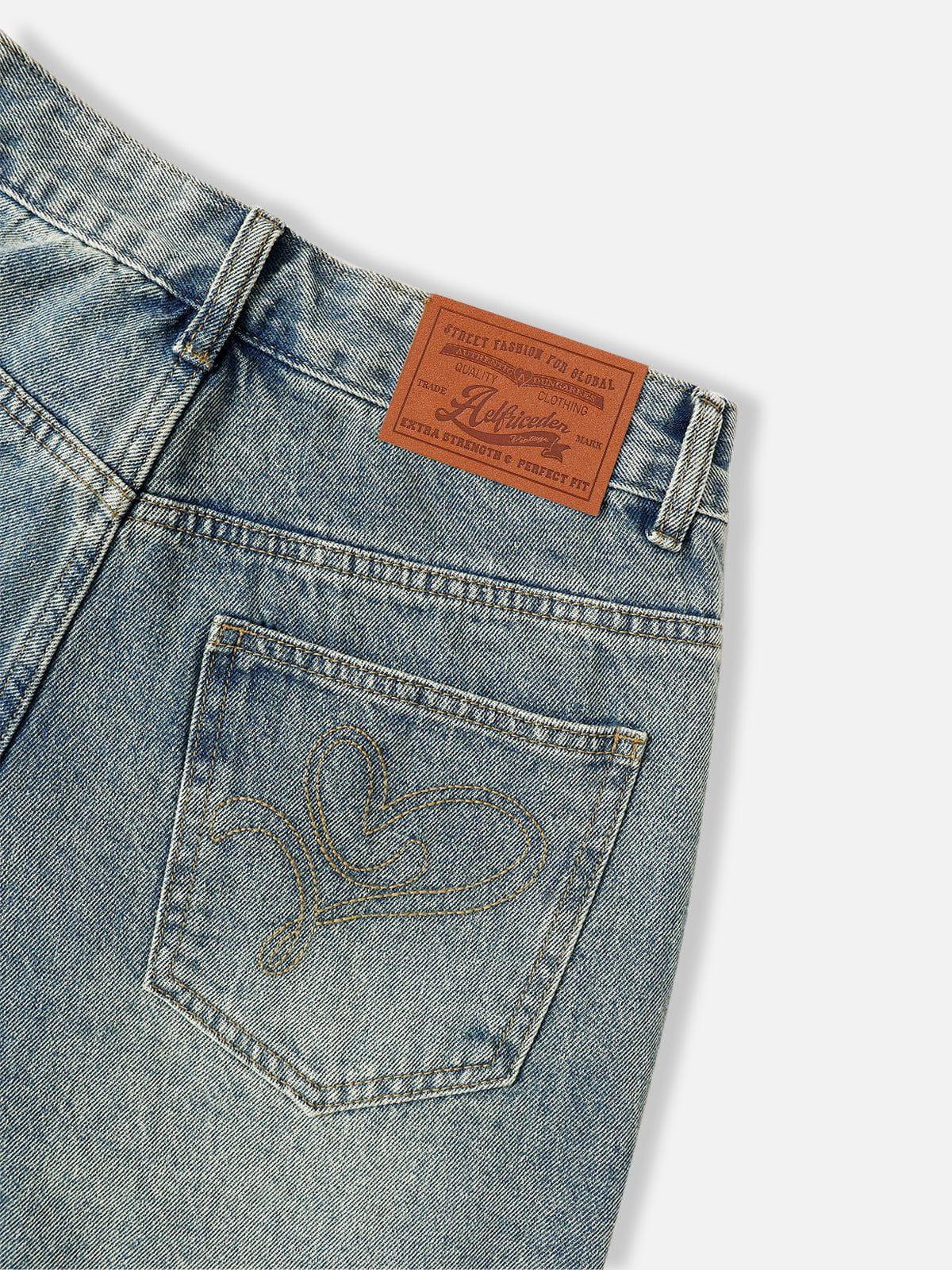 Aelfric Eden Baggy Fringe Jeans Product Image