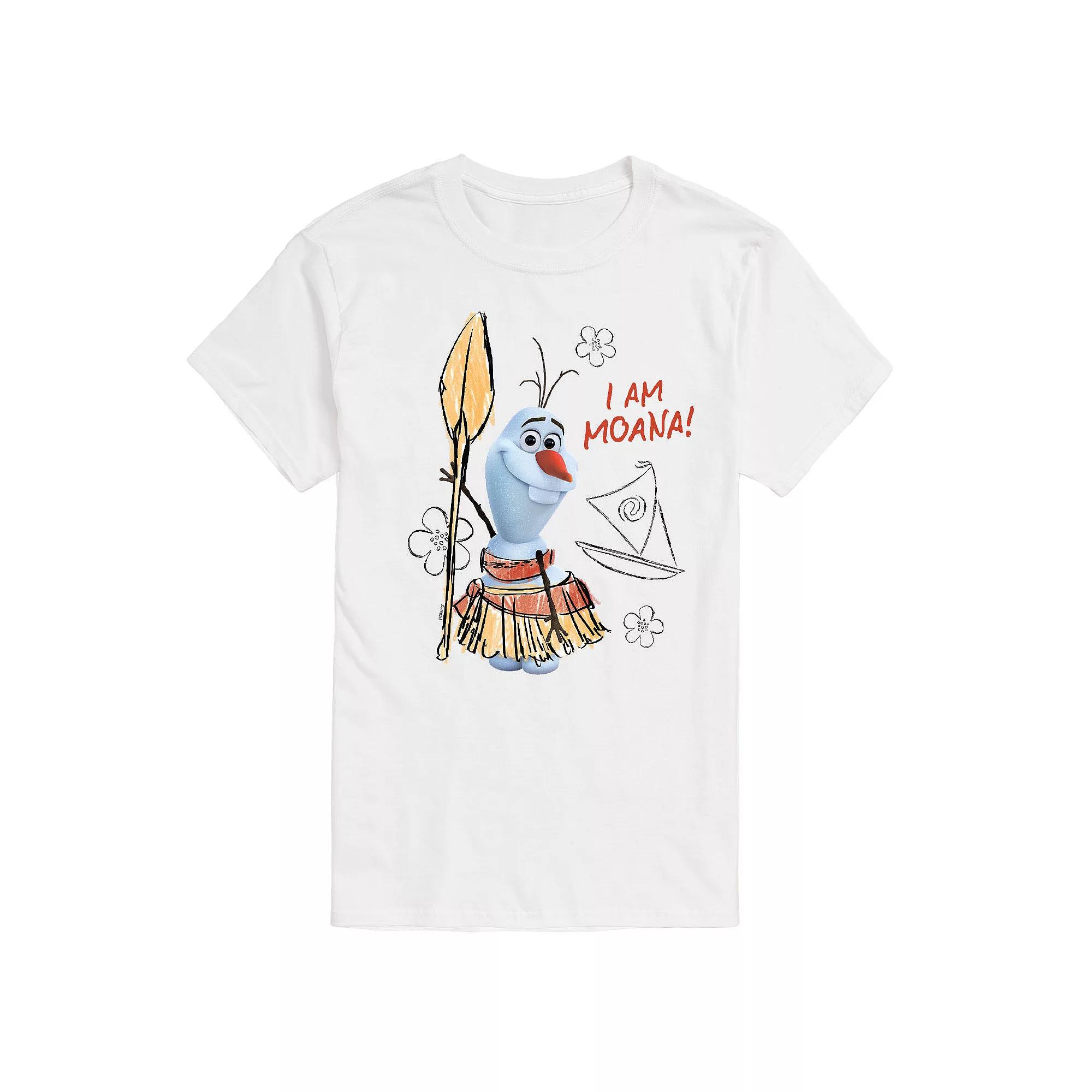 Disney's Frozen Men's Olaf I Am Moana Graphic Tee,  Product Image