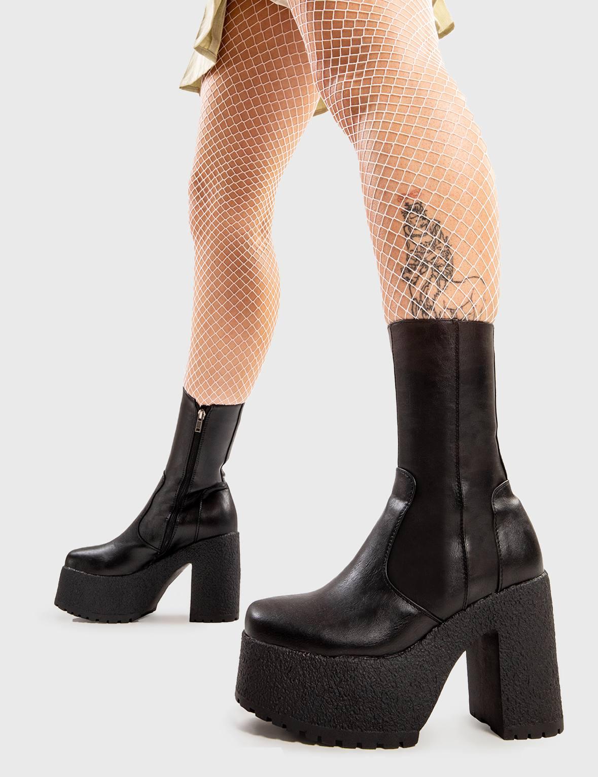 Mannequin Worthy Platform Ankle Boots Product Image