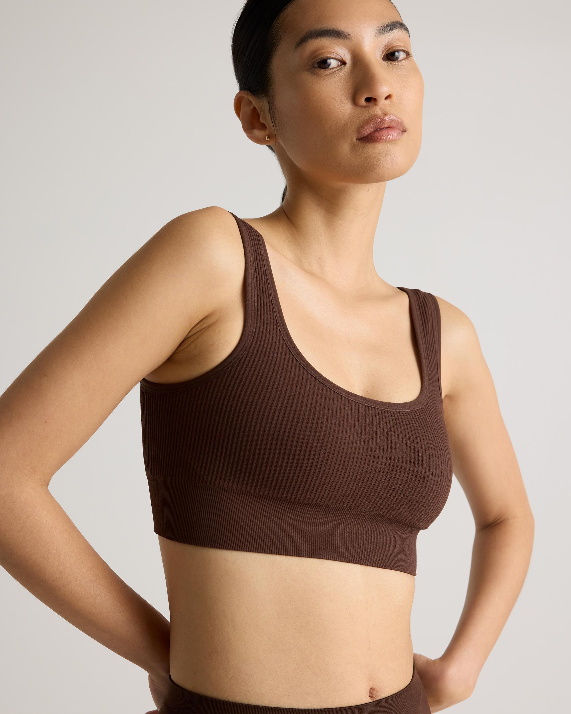 Quince | Women's Comfort Rib Tank Top Bralette Size XS, Nylon/Spandex Product Image
