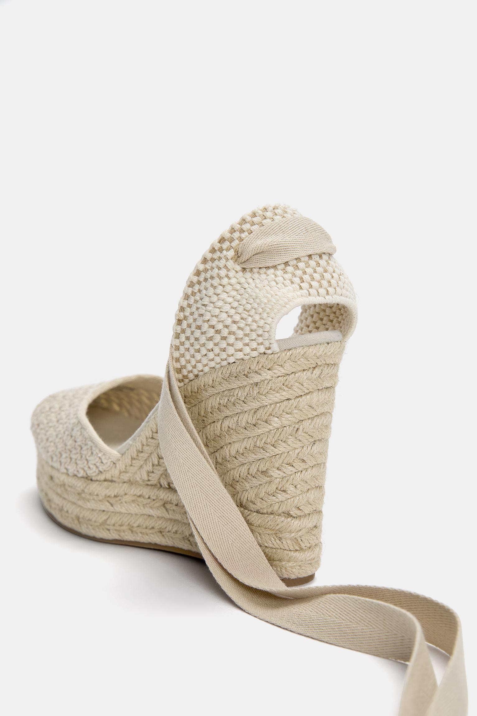 Crochet wedge espadrilles Product Image