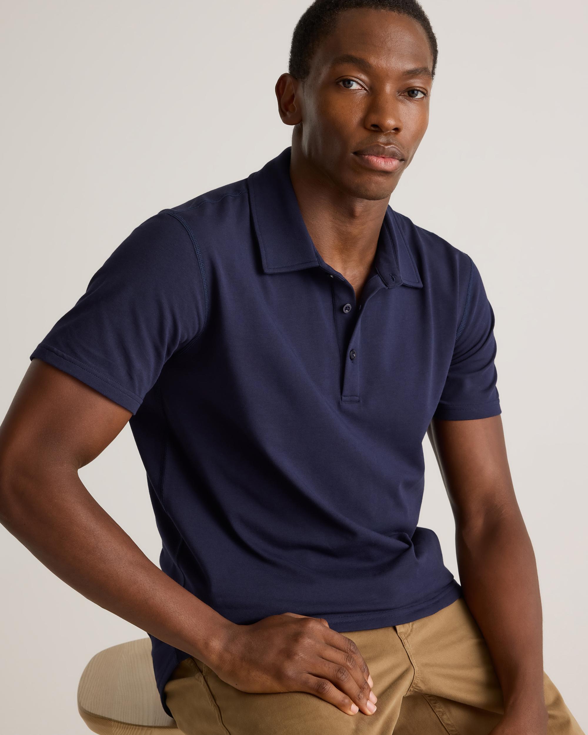 Quince | Men's Flex Curve Polo Organic Cotton Product Image