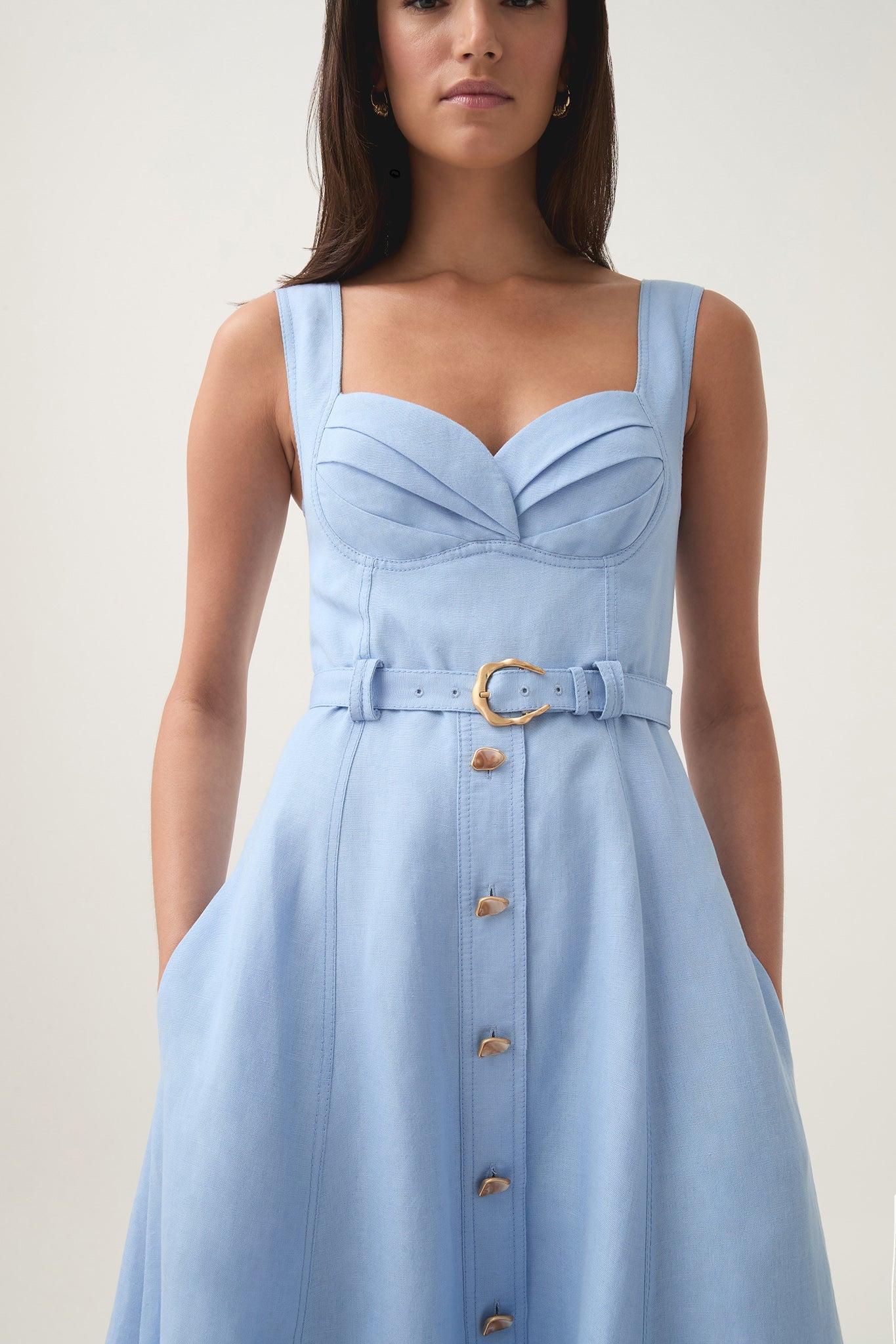 Primary Belted Midi Dress Product Image