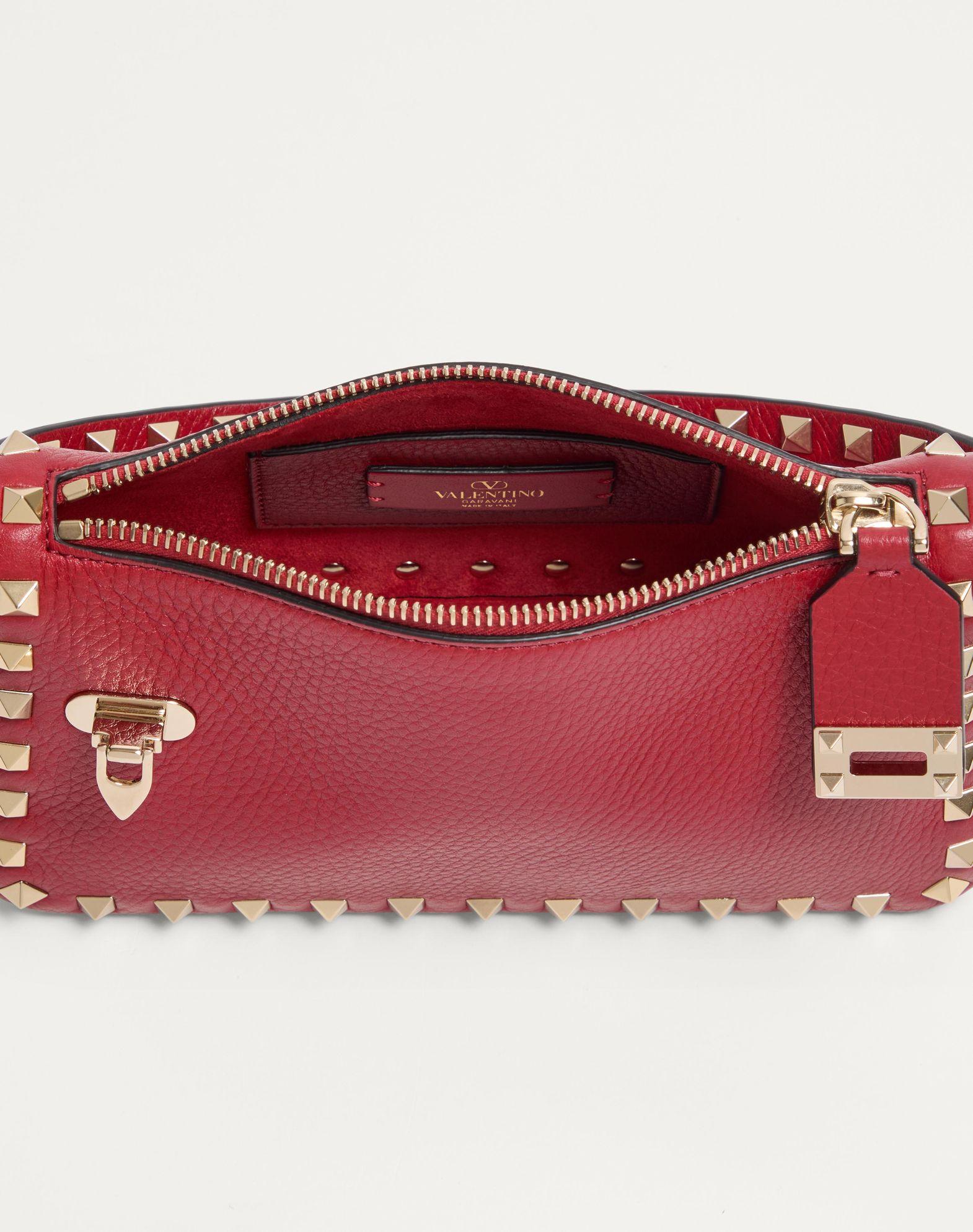 Small Rockstud Grainy Calfskin Crossbody Bag  Product Image