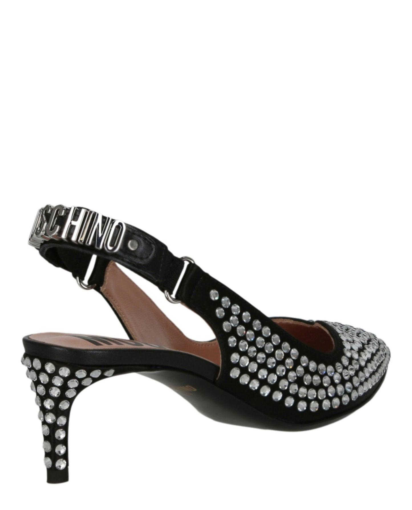 Moschino Crystal Embellished Kitten Heels Product Image