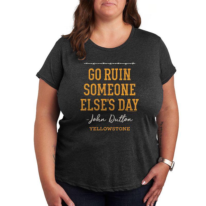 Plus Yellowstone Someone Else's Day Graphic Tee, Women's,  Product Image
