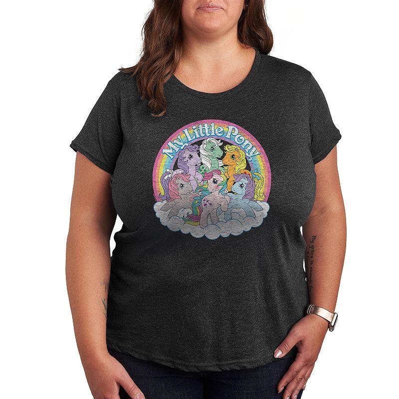 Plus My Little Pony Retro Group Graphic Tee, Women's,  Product Image