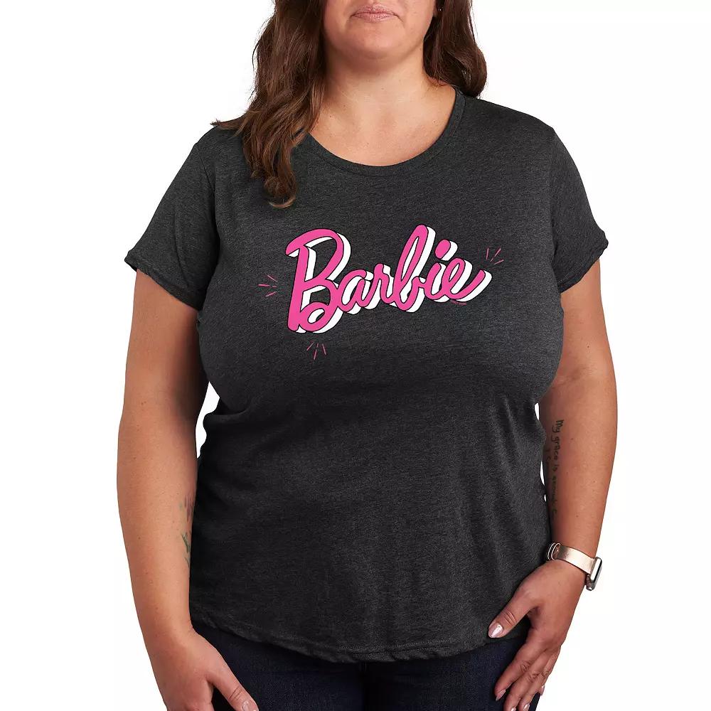 Plus Barbie® Sketch Logo Graphic Tee, Women's,  Product Image