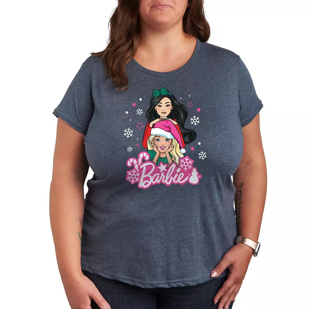 Plus Barbie® Holiday Friends Graphic Tee, Women's,  Product Image