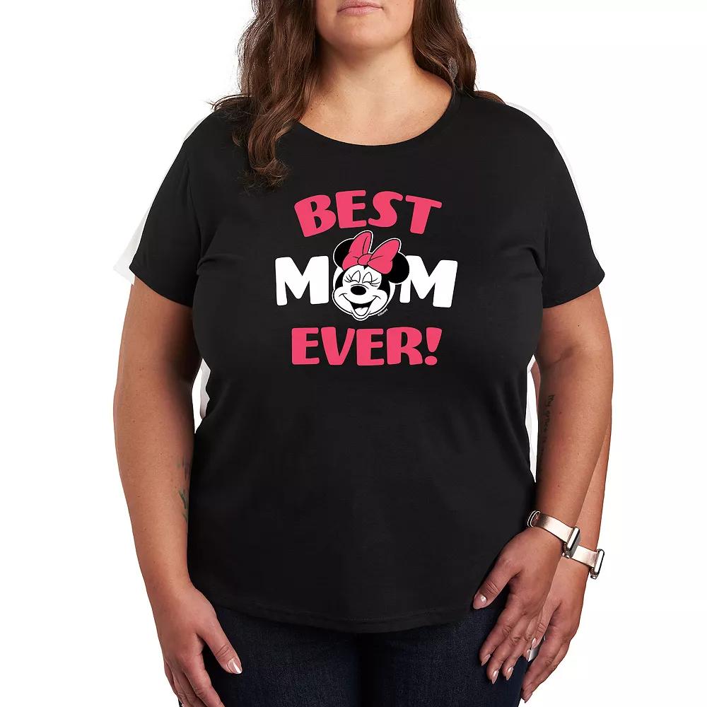 Disney's Minnie Mouse Plus Best Mom Graphic Tee, Women's,  Product Image